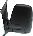 2015 Ford Transit-250 - Driver and Passenger Side Mirror, For Models With Medium or High Roof, Power Adjust, Non-Heated, Textured Black, Manual Folding, No Signal Light, No Blind Spot Feature, No Memory, No Puddle Light, No Auto-Dimming