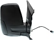2015 Ford Transit-250 - Driver and Passenger Side Mirror, For Models With Medium or High Roof, Power Adjust, Non-Heated, Textured Black, Manual Folding, No Signal Light, No Blind Spot Feature, No Memory, No Puddle Light, No Auto-Dimming