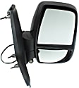 2015 Ford Transit-250 - Driver and Passenger Side Mirror, For Models With Medium or High Roof, Power Adjust, Non-Heated, Textured Black, Manual Folding, No Signal Light, No Blind Spot Feature, No Memory, No Puddle Light, No Auto-Dimming