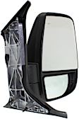 2015 Ford Transit-350 - Driver and Passenger Side Mirror, For Models With Medium or High Roof, Manual Adjust, Non-Heated, Textured Black, Manual Folding, No Signal Light, No Blind Spot Feature, No Memory, No Puddle Light, No Auto-Dimming