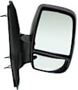 2015 Ford Transit-350 - Driver and Passenger Side Mirror, For Models With Medium or High Roof, Manual Adjust, Non-Heated, Textured Black, Manual Folding, No Signal Light, No Blind Spot Feature, No Memory, No Puddle Light, No Auto-Dimming
