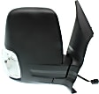 2016 Ford Transit-350 XLT - Driver and Passenger Side Mirror, For Models With Medium or High Roof, Power Adjust, Heated, Textured Black, Manual Folding, In-housing Signal Light, No Blind Spot Feature, No Memory, No Puddle Light, No Auto-Dimming