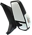 2016 Ford Transit-350 XLT - Driver and Passenger Side Mirror, For Models With Medium or High Roof, Power Adjust, Heated, Textured Black, Manual Folding, In-housing Signal Light, No Blind Spot Feature, No Memory, No Puddle Light, No Auto-Dimming