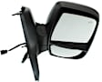 2016 Ford Transit-350 XLT - Driver and Passenger Side Mirror, For Models With Medium or High Roof, Power Adjust, Heated, Textured Black, Manual Folding, In-housing Signal Light, No Blind Spot Feature, No Memory, No Puddle Light, No Auto-Dimming
