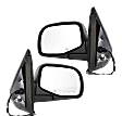 Driver and Passenger Side Mirrors, Power Adjust, Manual Folding, Heated, Textured Black, No Signal Light, No Memory, No Puddle Light, No Auto-Dimming, No Blind Spot Feature