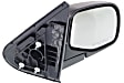 Driver and Passenger Side Mirrors, Manual Adjust, Manual Folding, Non-Heated, Textured Black, No Signal Light, No Memory, No Puddle Light, No Auto-Dimming