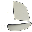 1999-2007 Ford F-250 Super Duty - Passenger Side, Upper and Lower Mirror Glass, Non-Heated, No Blind Spot Feature, Backing Plate Included