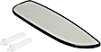Front, Driver and Passenger Side, Lower Mirror Glass, Non-Heated, Towing, Convex, With backing plate, Includes (2) Mirror Glasses
