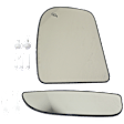 2005 Ford Excursion - Mirror Glass Driver Side, Upper and Lower, Heated Upper Glass; Non-Heated Lower Glass, No Blind Spot Feature, No Signal Light