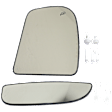 2000-2005 Ford Excursion - Passenger Side, Upper and Lower Mirror Glass, Heated Upper Glass; Non-Heated Lower Glass, No Blind Spot Feature