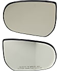 Driver and Passenger Side Mirror Glass, Non-Heated, No Blind Spot Feature, Backing Plate Included