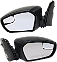 Driver and Passenger Side Mirrors, Power Adjust, Manual Folding, Non-Heated, Textured Black, No Signal Light, No Memory, No Puddle Light, No Auto-Dimming, No Blind Spot Feature