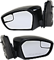 Driver and Passenger Side Mirrors, Power Adjust, Manual Folding, Non-Heated, Paintable, No Signal Light, No Memory, No Puddle Light, No Auto-Dimming, No Blind Spot Feature