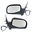 Driver and Passenger Side Mirrors, Power, Manual Folding, Non-Heated, Textured Black, No Signal Light, No Memory, No Puddle Light, No Auto-Dimming, No Blind Spot Feature