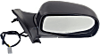 Driver and Passenger Side Mirrors, Power, Manual Folding, Non-Heated, Textured Black, No Signal Light, No Memory, No Puddle Light, No Auto-Dimming, No Blind Spot Feature