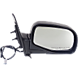 Driver and Passenger Side Mirrors, Power, Manual Folding, Non-Heated, Textured Black, No Signal Light, No Memory, No Puddle Light, No Auto-Dimming, No Blind Spot Feature
