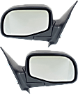 1997 Mazda B2300 - Driver and Passenger Side Mirror, Manual Adjust, Non-Heated, Paintable, Manual Folding, No Signal Light, No Blind Spot Feature, No Memory, No Puddle Light, No Auto-Dimming