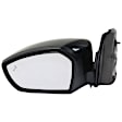 Driver and Passenger Side Mirrors, Power Adjust, Manual Folding, Heated, Paintable, No Signal Light, No Memory, No Puddle Light, No Auto-Dimming, With Blind Spot Detection in Glass