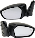 Driver and Passenger Side Mirrors, Power Adjust, Manual Folding, Heated, Paintable, In-housing Signal Light, With memory, With Puddle Light, No Auto-Dimming, With Blind Spot Detection in Glass