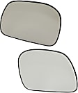 2000-2005 Ford Excursion - Driver and Passenger Side Mirror Glass, Non-Heated, Non-Towing, With backing plate, Includes (2) Mirror Glasses