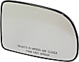 Driver and Passenger Side Mirror Glass, Non-Heated, Non-Towing, With backing plate, Includes (2) Mirror Glasses