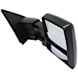 Driver and Passenger Side Towing Mirror, Power Adjust, Heated, Manual Folding, Paintable, In-housing Signal Light, No Memory, With Puddle Light, No Auto-Dim, No Blind Spot Feature