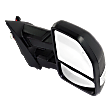 Driver and Passenger Side Towing Mirror, Power Adjust, Heated, Power Folding, Textured Black, In-housing Signal Light, With Memory, With Puddle Light, No Auto-Dim, No Blind Spot Feature