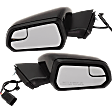 2015-2020 Ford Mustang - Driver and Passenger Side Mirror, Power Adjust, Non-Heated, Manual Folding, Paintable, No Signal Light, No Memory, No Puddle Light, No Auto-Dimming, With Blind Spot Glass