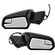 Driver and Passenger Side Mirror, Power Adjust, Non-Heated, Manual Folding, Paintable, In-housing Signal Light, No Memory, No Puddle Light, No Auto-Dim, With Blind Spot Glass