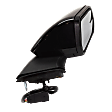 Driver and Passenger Side Mirror, Power Adjust, Heated, Manual Folding, Paintable, In-housing Signal Light, No Memory, With Puddle Light, No Auto-Dim, With Blind Spot Glass