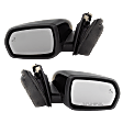 Driver and Passenger Side Mirror, Power Adjust, Heated, Manual Folding, Paintable, In-housing Signal Light, With Memory, No Puddle Light, No Auto-Dim, With Blind Spot Detection in Glass