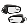 Driver and Passenger Side Mirrors, Power Adjust, Manual Folding, Heated, Paintable, In-housing Signal Light, With memory, With Puddle Light, No Auto-Dimming, No Blind Spot Feature