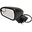 Driver and Passenger Side Mirrors, Power Adjust, Manual Folding, Heated, Paintable, In-housing Signal Light, With memory, With Puddle Light, No Auto-Dimming, No Blind Spot Feature