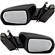 Driver and Passenger Side Mirror, Power Adjust, Heated, Manual Folding, Paintable, In-housing Signal Light, No Memory, With Puddle Light, No Auto-Dim, With Blind Spot Detection in Glass
