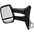 2015-2019 Ford Transit-150 - Driver and Passenger Side Towing Mirror, Power Adjust, Non-Heated, Manual Folding, Textured Black, No Signal Light, No Memory, No Puddle Light, No Auto-Dimming, No Blind Spot Feature