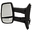 2016 Ford Transit-350 HD XLT - Driver and Passenger Side Towing Mirror, For Models With Low Roof, Power Adjust, Heated, Textured Black, Manual Folding, In-housing Signal Light, No Blind Spot Feature, No Memory, No Puddle Light, No Auto-Dimming