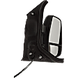 2016 Ford Transit-350 HD XLT - Driver and Passenger Side Towing Mirror, For Models With Low Roof, Power Adjust, Heated, Textured Black, Manual Folding, In-housing Signal Light, No Blind Spot Feature, No Memory, No Puddle Light, No Auto-Dimming