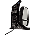 2016 Ford Transit-350 HD XLT - Driver and Passenger Side Towing Mirror, For Models With Low Roof, Power Adjust, Heated, Textured Black, Manual Folding, In-housing Signal Light, No Blind Spot Feature, No Memory, No Puddle Light, No Auto-Dimming