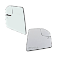 Driver and Passenger Side Mirror Glasses, Heated, with Blind Spot Glass, with Auto-Dimming (LH), No Auto-Dimming (RH), with Memory, Non-Towing Mirror, Crew Cab Pickup/Extended Cab Pickup