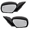 Driver and Passenger Side Non-Towing Mirrors, Power Adjust, Manual Folding, Non-Heated, Textured Black, No Signal Light, No Memory, No Puddle Light, No Auto-Dimming