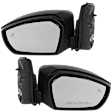 Driver and Passenger Side Mirror, Power Adjust, Heated, Manual Folding, Textured Black, No Signal Light, No Memory, No Puddle Light, No Auto-Dim, With Blind Spot Detection in Glass