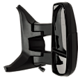 2015-2017 Ford Transit-350 - Driver and Passenger Side Towing Mirror, Power Adjust, Non-Heated, Manual Folding, Textured Black, No Signal Light, Without Memory Recall, No Puddle Light, No Auto-Dimming, No Blind Spot Feature