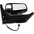 2015-2017 Ford Transit-350 - Driver and Passenger Side Towing Mirror, Power Adjust, Non-Heated, Manual Folding, Textured Black, No Signal Light, Without Memory Recall, No Puddle Light, No Auto-Dimming, No Blind Spot Feature