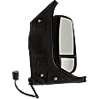 2015-2017 Ford Transit-350 - Driver and Passenger Side Towing Mirror, Power Adjust, Non-Heated, Manual Folding, Textured Black, No Signal Light, No Memory, No Puddle Light, No Auto-Dimming, No Blind Spot Feature