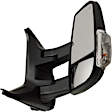 2017 Ford Transit-350 - Driver and Passenger Side Towing Mirror, For Models With Medium or High Roof, Power Adjust, Heated, Textured Black, Manual Folding, In-housing Signal Light, No Blind Spot Feature, Without Memory Recall, No Puddle Light, No Auto-Dimmi