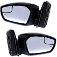 Driver and Passenger Side Mirrors, Power Adjust, Manual Folding, Heated, Paintable, In-housing Signal Light, With memory, With Puddle Light, No Auto-Dimming, No Blind Spot Feature