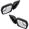 Driver and Passenger Side Mirror, Power Adjust, Heated, Manual Folding, Paintable, In-housing Signal Light, With Memory, With Puddle Light, No Auto-Dim, No Blind Spot Feature