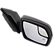 Driver and Passenger Side Mirror, Power Adjust, Heated, Manual Folding, Paintable, In-housing Signal Light, With Memory, With Puddle Light, No Auto-Dim, No Blind Spot Feature