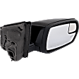 Driver and Passenger Side Mirror, Power Adjust, Heated, Manual Folding, Paintable, In-housing Signal Light, With Memory, With Puddle Light, No Auto-Dim, No Blind Spot Feature