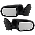 Driver and Passenger Side Mirror, Power Adjust, Heated, Manual Folding, Paintable, In-housing Signal Light, With Memory, With Puddle Light, No Auto-Dim, With Blind Spot Detection in Glass